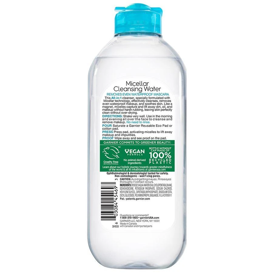 SkinActive Micellar Cleansing Water For Waterproof & Long-Wear Makeup 3