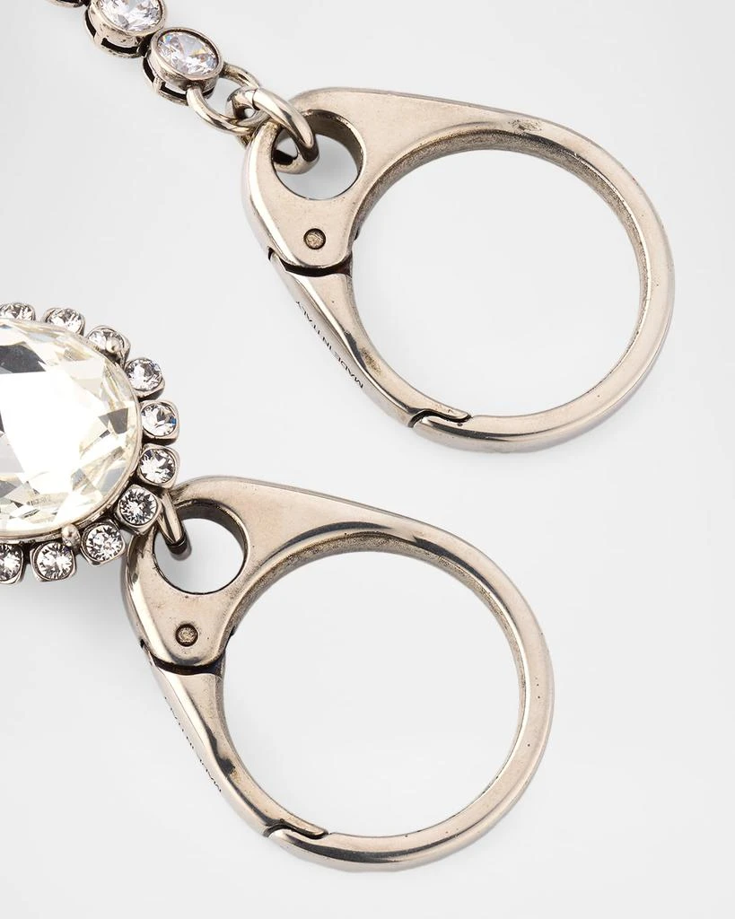 McQueen Chandelier Crystal 
Cubic Zirconia Chain Bag Charm 3