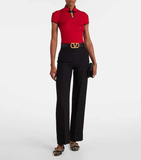 Valentino Bowow studded leather ballet flats 3