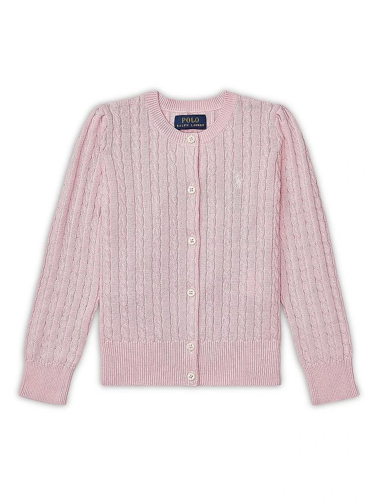 Ralph Lauren Girl's Cable-Knit Cotton Cardigan