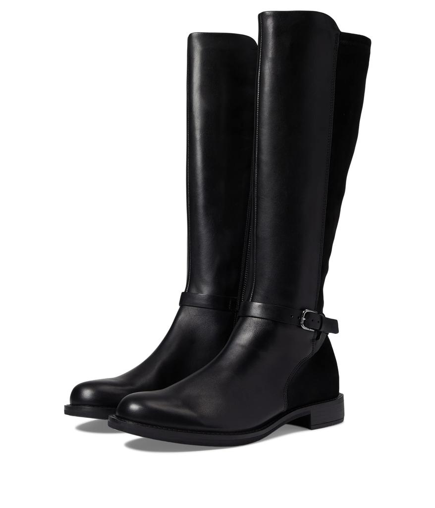 ECCO Sartorelle 25 Tall Buckle Boot Black Black EU 36 US Womens 5 5.5 Boots Free Shipping BeyondStyle