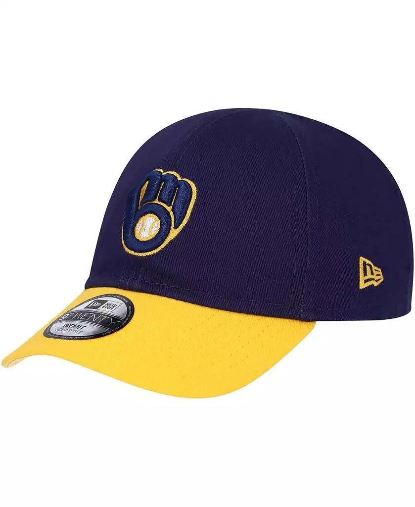 New Era Infant Boys and Girls Navy Milwaukee Brewers Team Color My First 9TWENTY Flex Hat