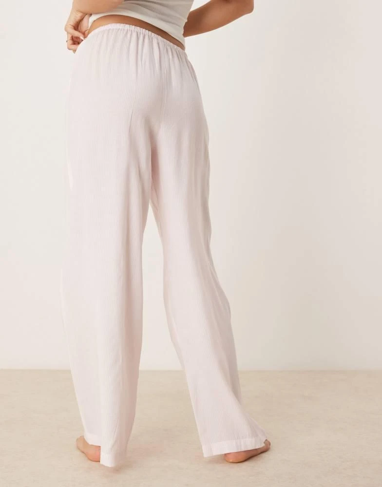 Luna Luna oversized pyjama bottoms in baby pink stripe 5