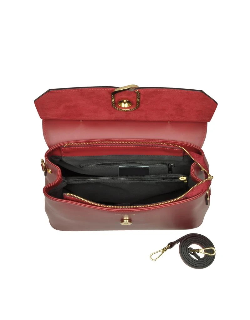 LePARMENTIER Paris Thais Suede and Leather Satchel Bag 4