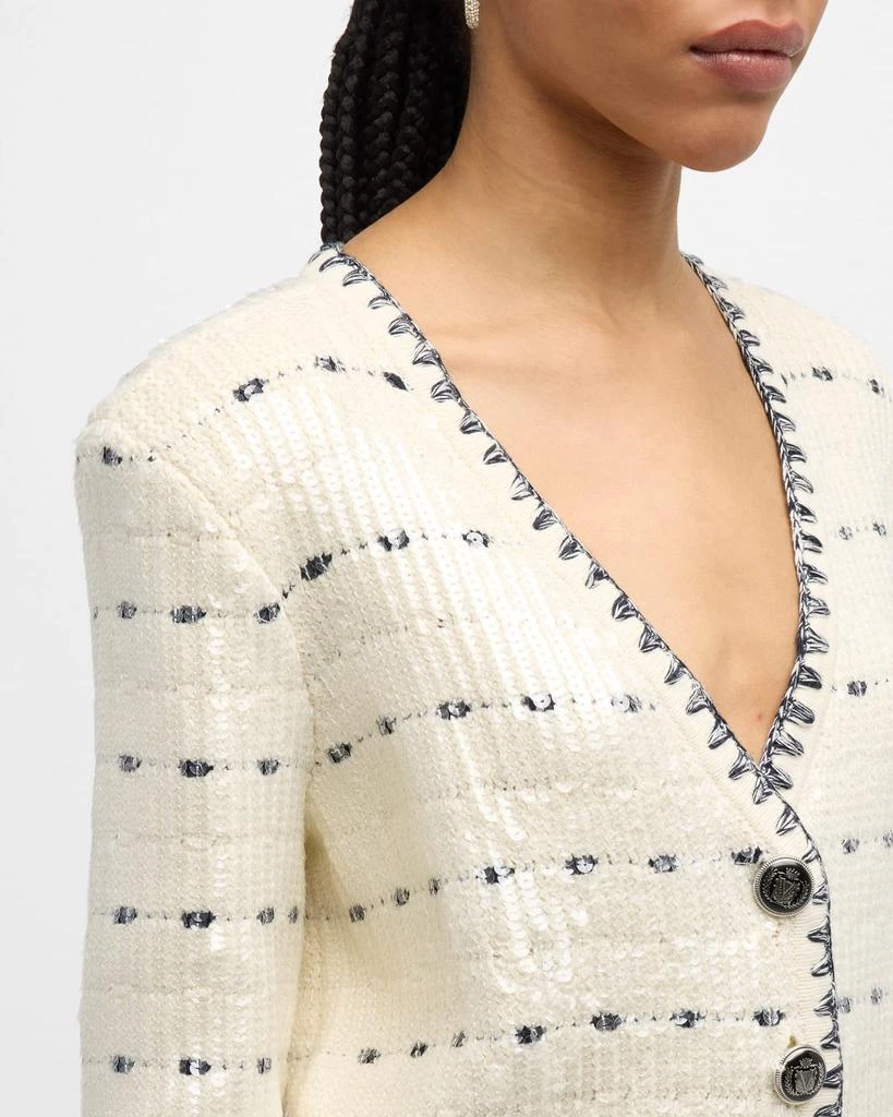 VERONICA BEARD Ceriani Sequin Knit Jacket 6