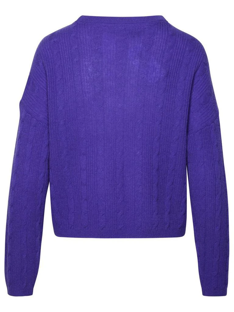 360 Cashmere 360 Cashmere 'Amelie' Purple Cashmere Sweater 3