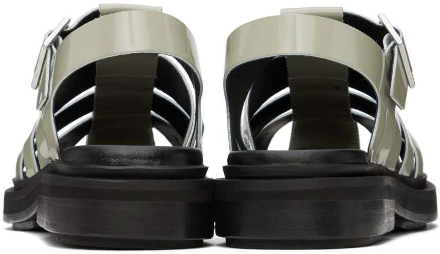 AMI Green Anatomical Toe Fisherman Sandals 2