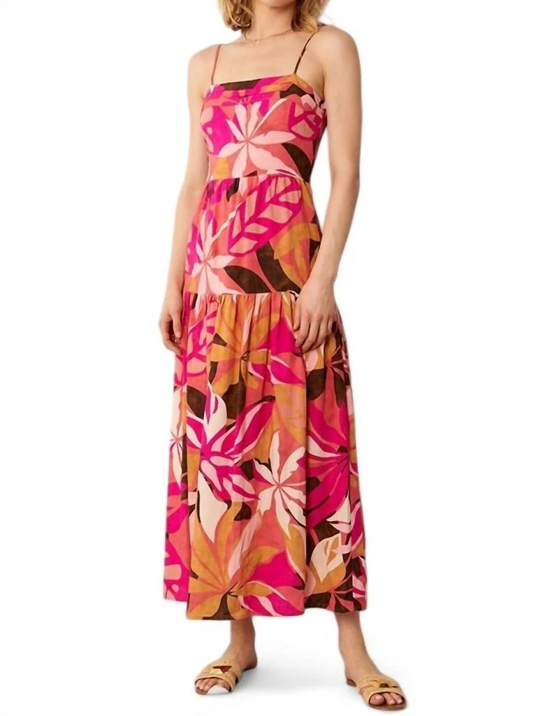 En Creme En Creme - Printed Sleeveless Midi Dress 1