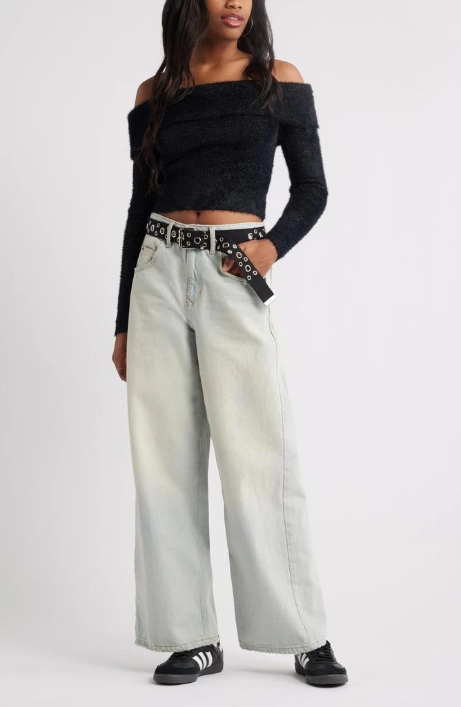 BP. Shine Eyelash Off the Shoulder Sweater 2