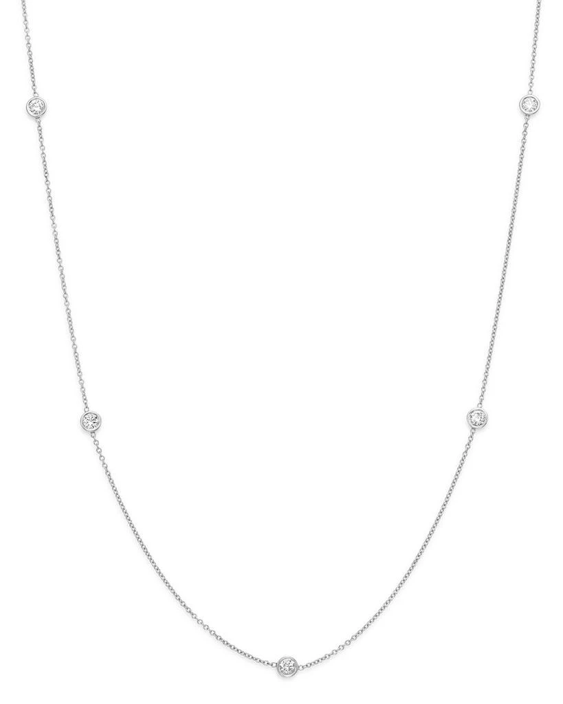 Bloomingdale's Diamond Station Necklace in 14K White Gold, .50 ct. t.w. 1