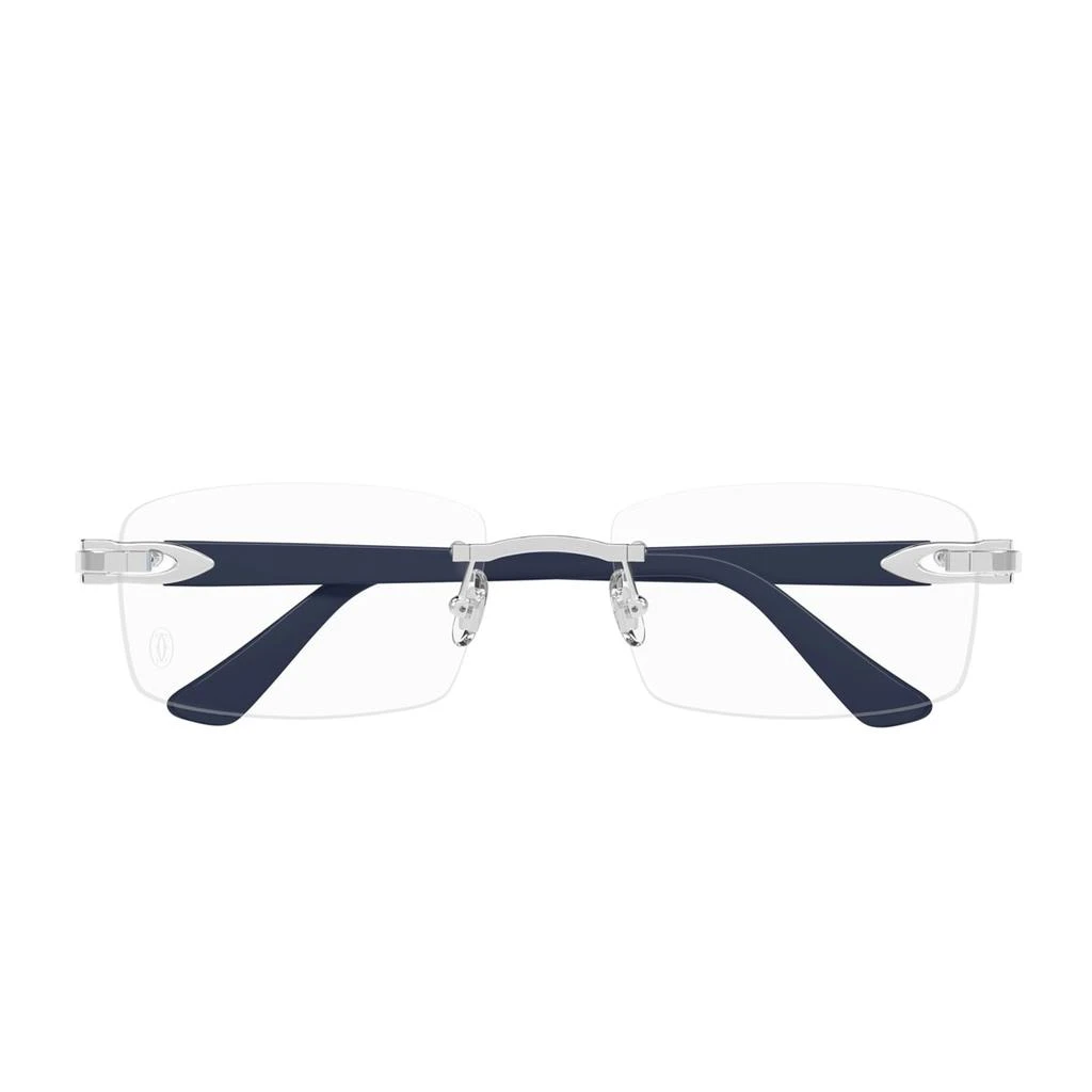 Cartier Eyewear Cartier Ct0287o Décor C De Cartier 010 Silver Blue Glasses 1