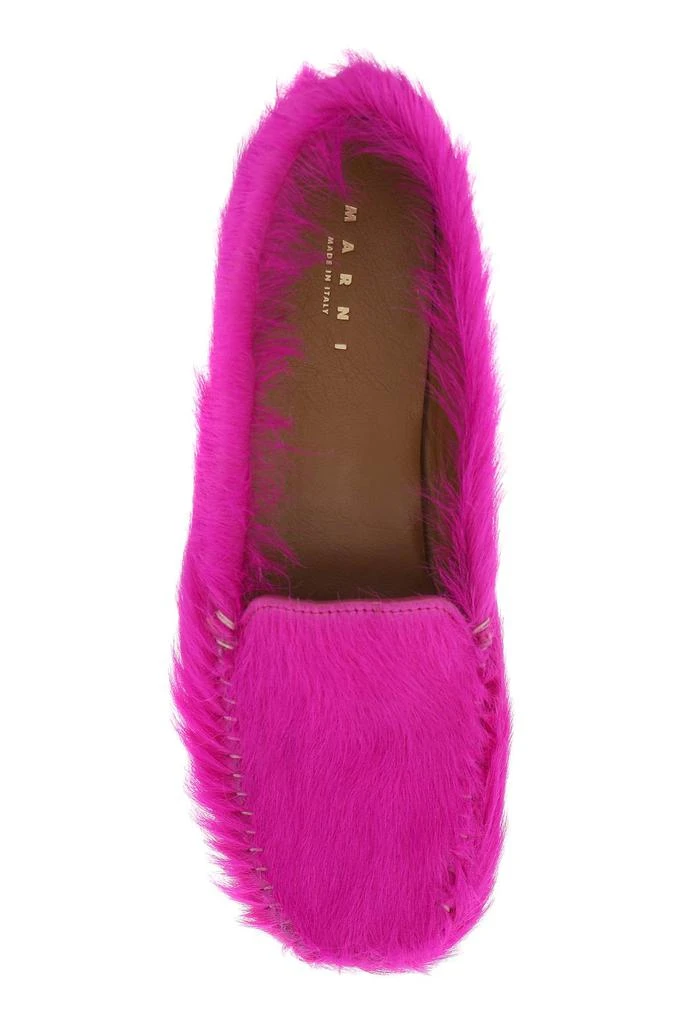 Marni long-haired leather moccasins in 2