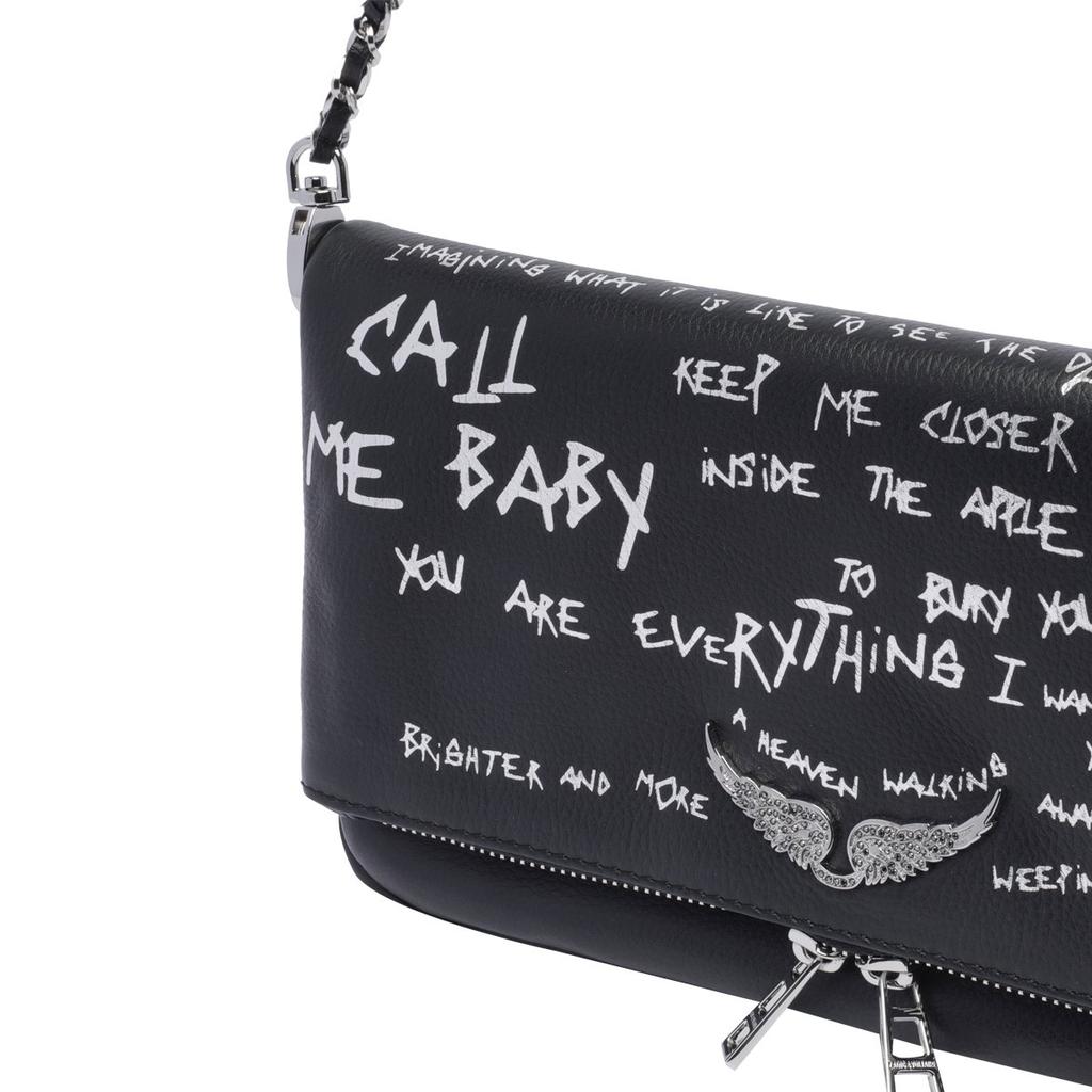 ZADIG & VOLTAIRE Zadig & Voltaire Graffiti Printed Fold-Over