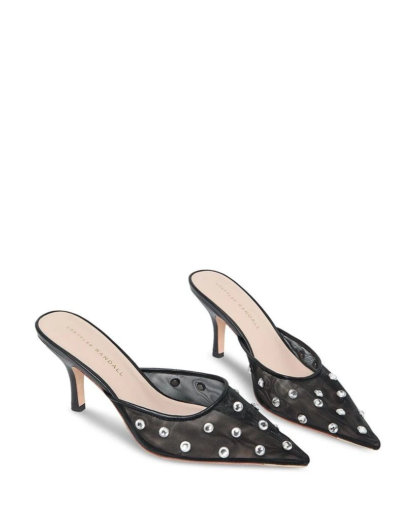 Loeffler Randall Women's Embellished Mesh High Heel Pumps 4