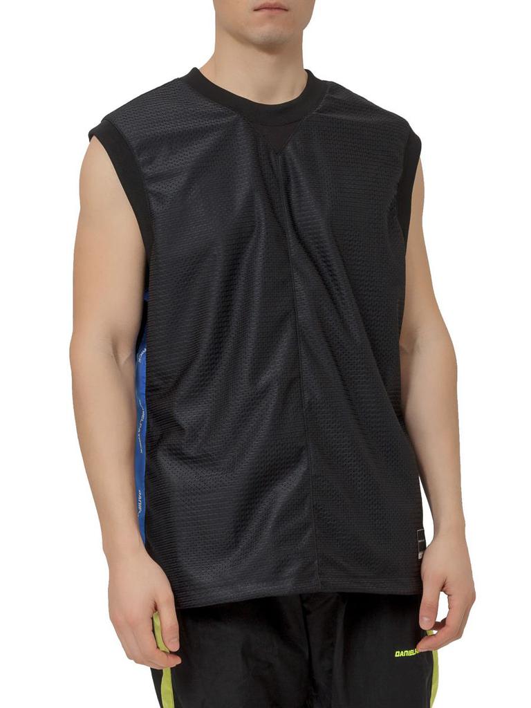 Daniel Patrick Daniel Patrick Mesh Over Tank Top With Side Bands