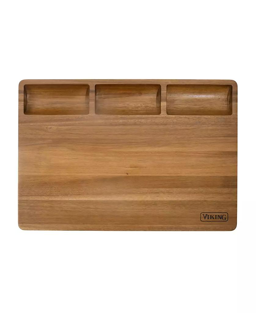 VIKING Acacia Reversible Butcher Block Prep and Carving Board