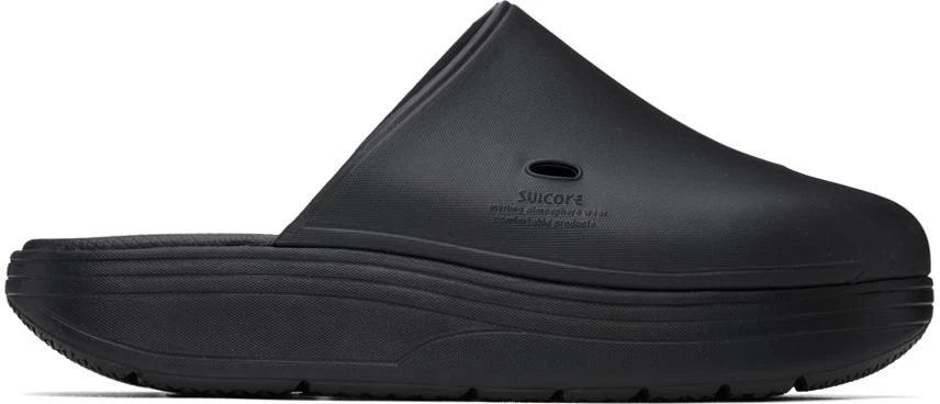 SUICOKE Black Polk Loafers 1