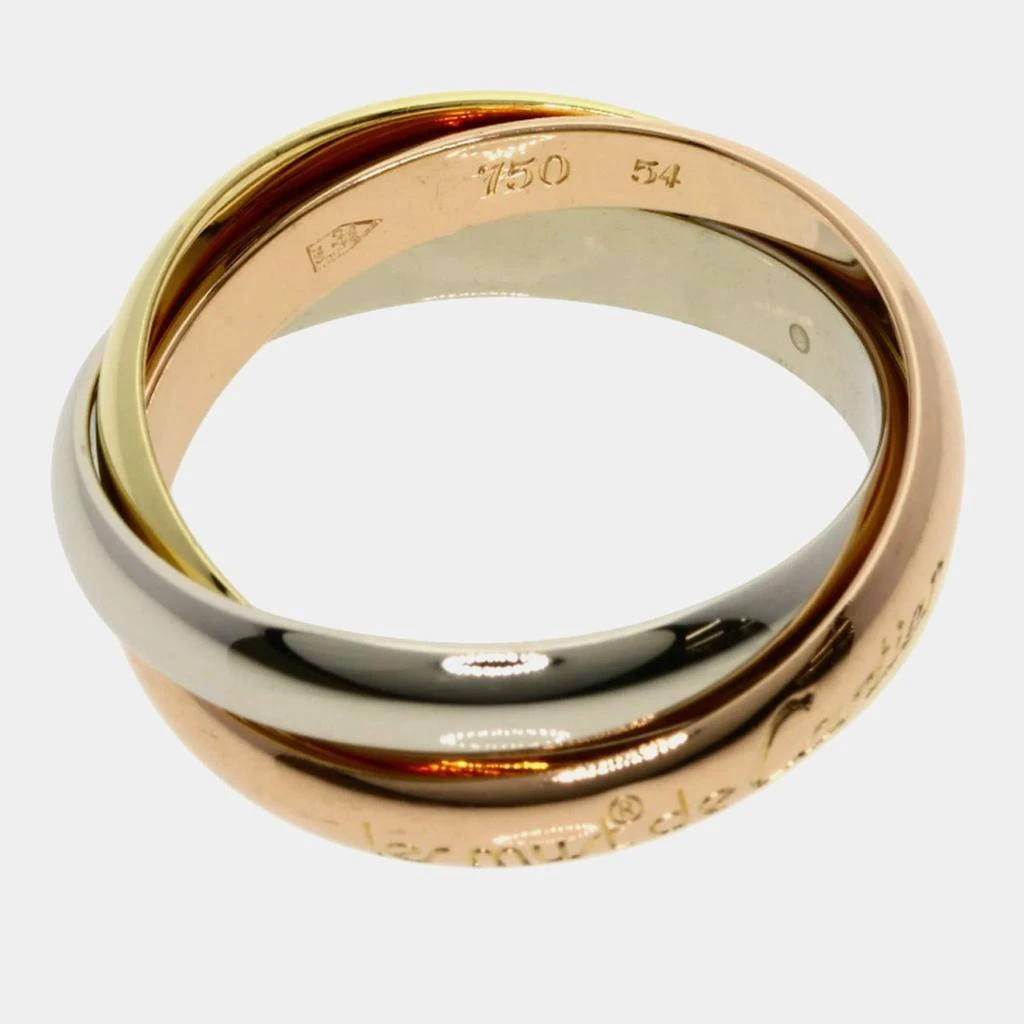 Cartier Cartier 18K Yellow, Rose, White Gold Trinity Band Ring EU 54 3