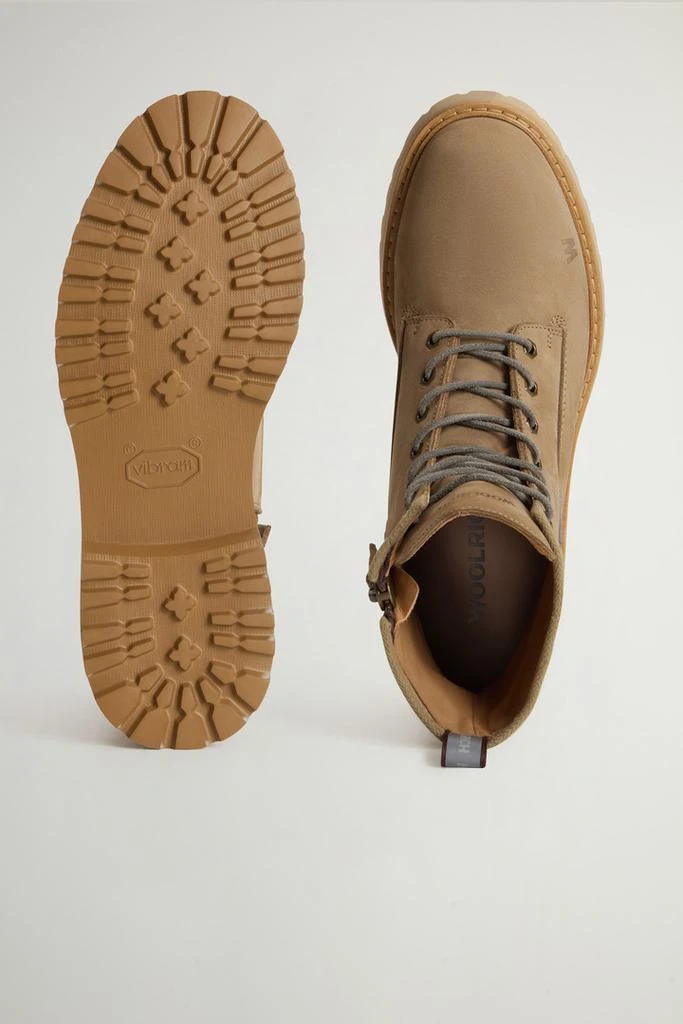 Woolrich Main Combat Boots in Suede - Men - Black 4