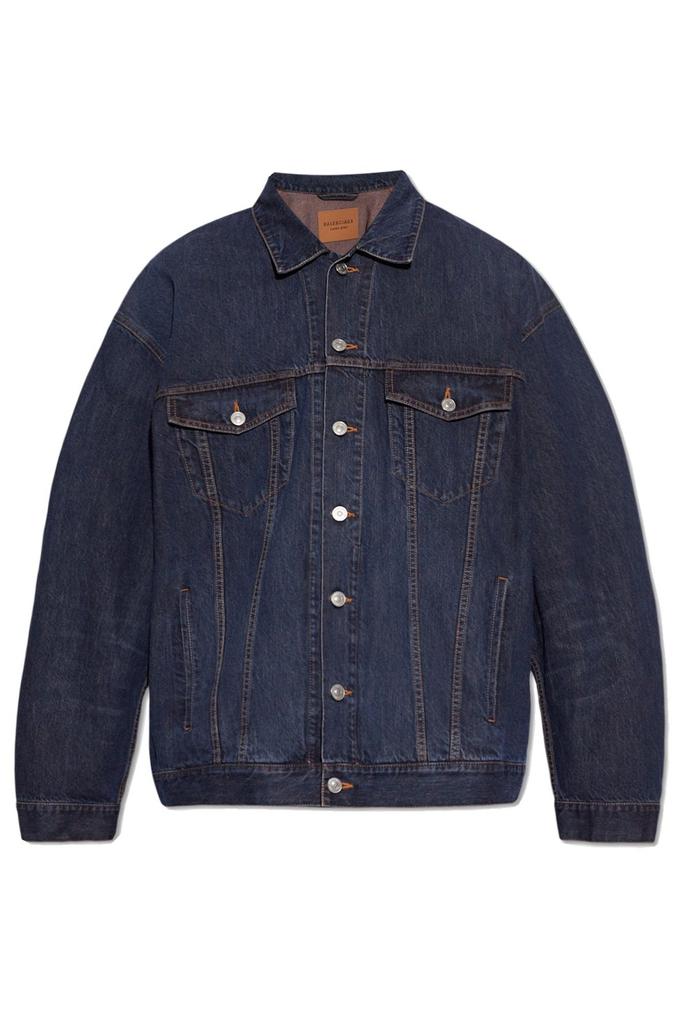 ジャケット・アウター Balenciaga Size Sticker Denim Jacket Balenciaga Denim Jacket With Size Sticker Pattern Balenciaga