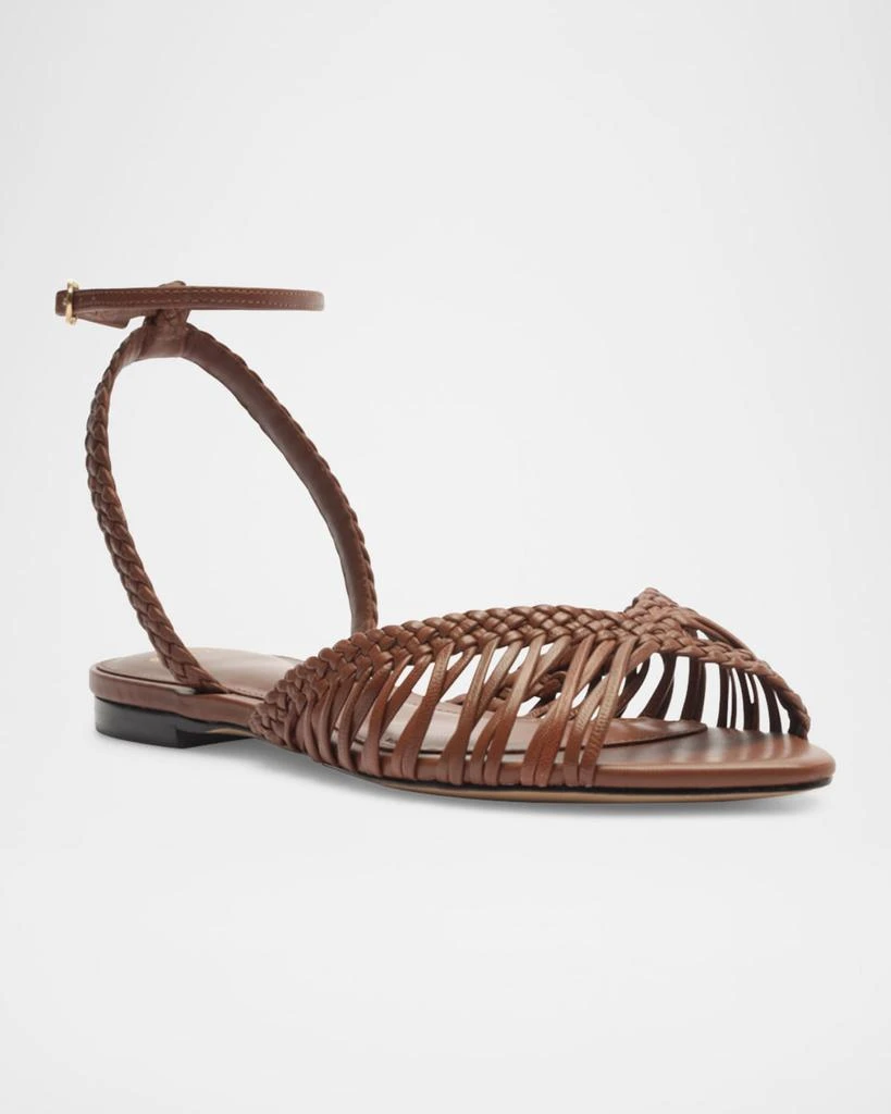 Alexandre Birman Agatha Leather Flat Sandals 2