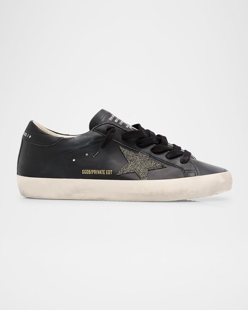 golden goose black glitter sneakers