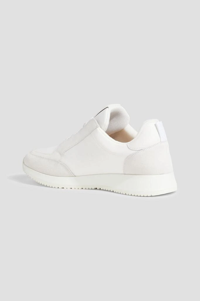 GIANVITO ROSSI Powell suede-trimmed leather sneakers 3