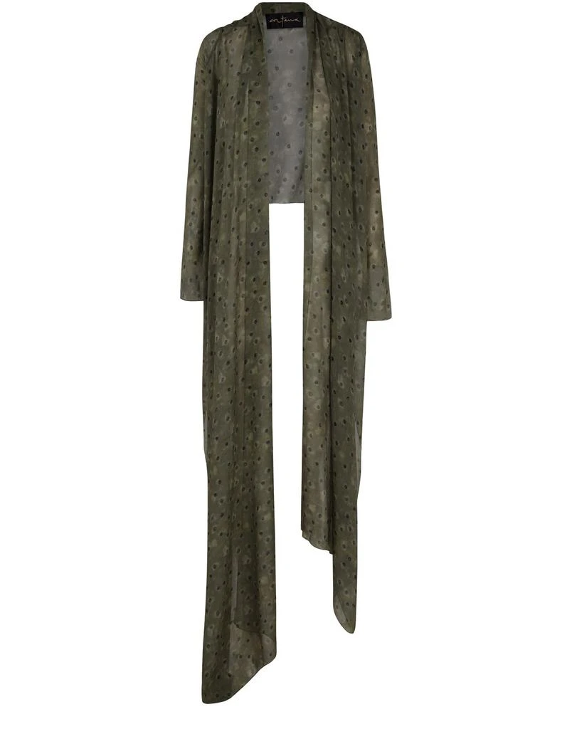 CORTANA Irina wrap-around jacket in printed silk 1