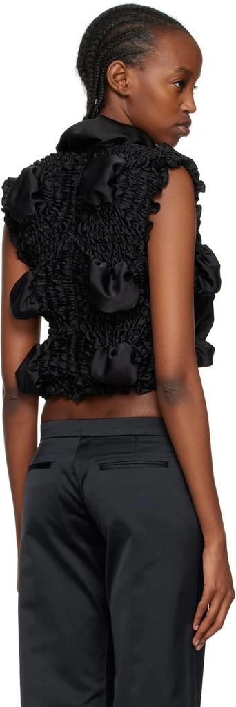 Feben Black Shirred Blouse 3