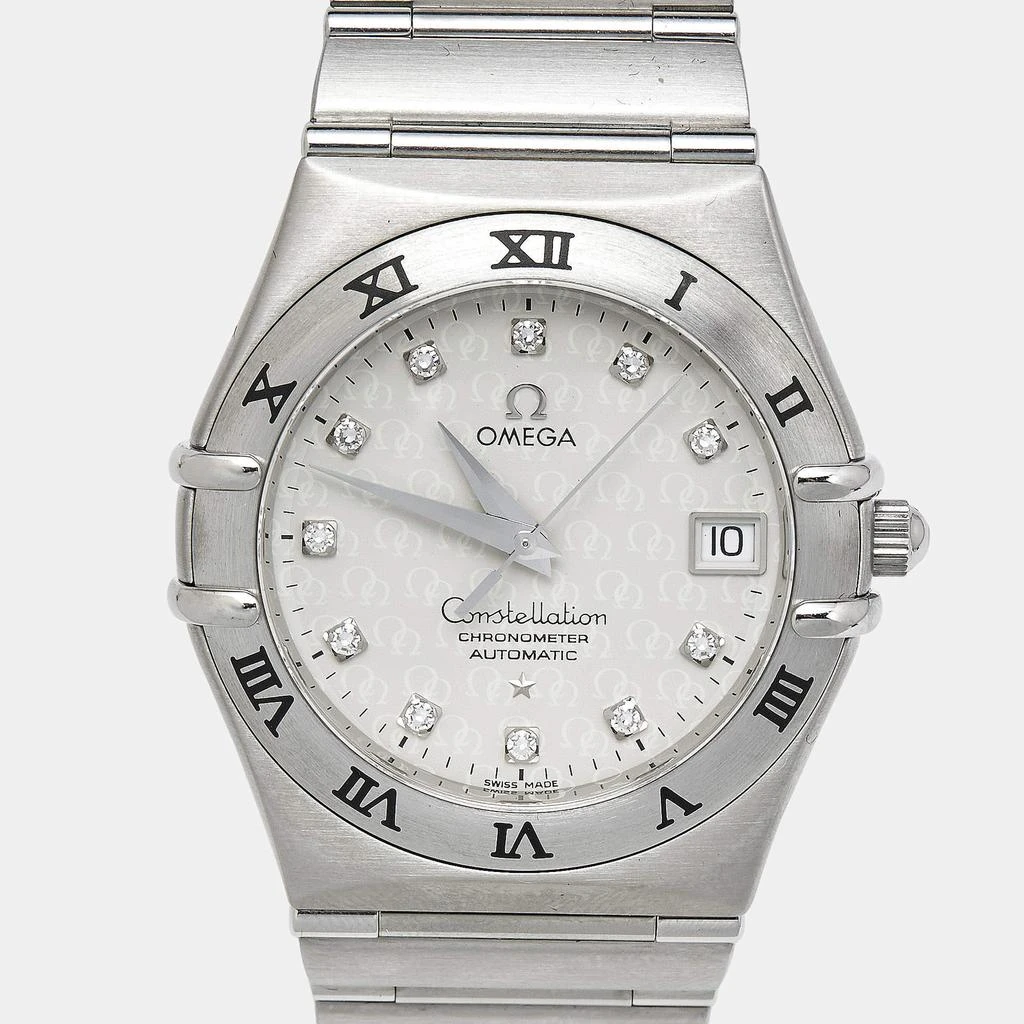 Omega Omega Silver Diamonds Stainless Steel Constellation 15043500 Men's Wristwatch 35.5 mm 3