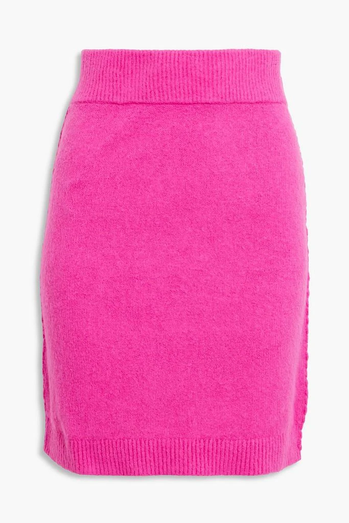 Helmut Lang Brushed cotton-blend mini skirt 1