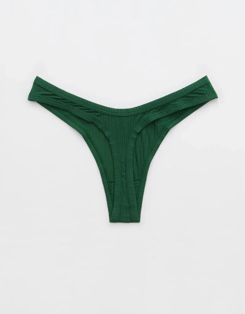 Aerie Superchill Modal Rib Thong Underwear 3
