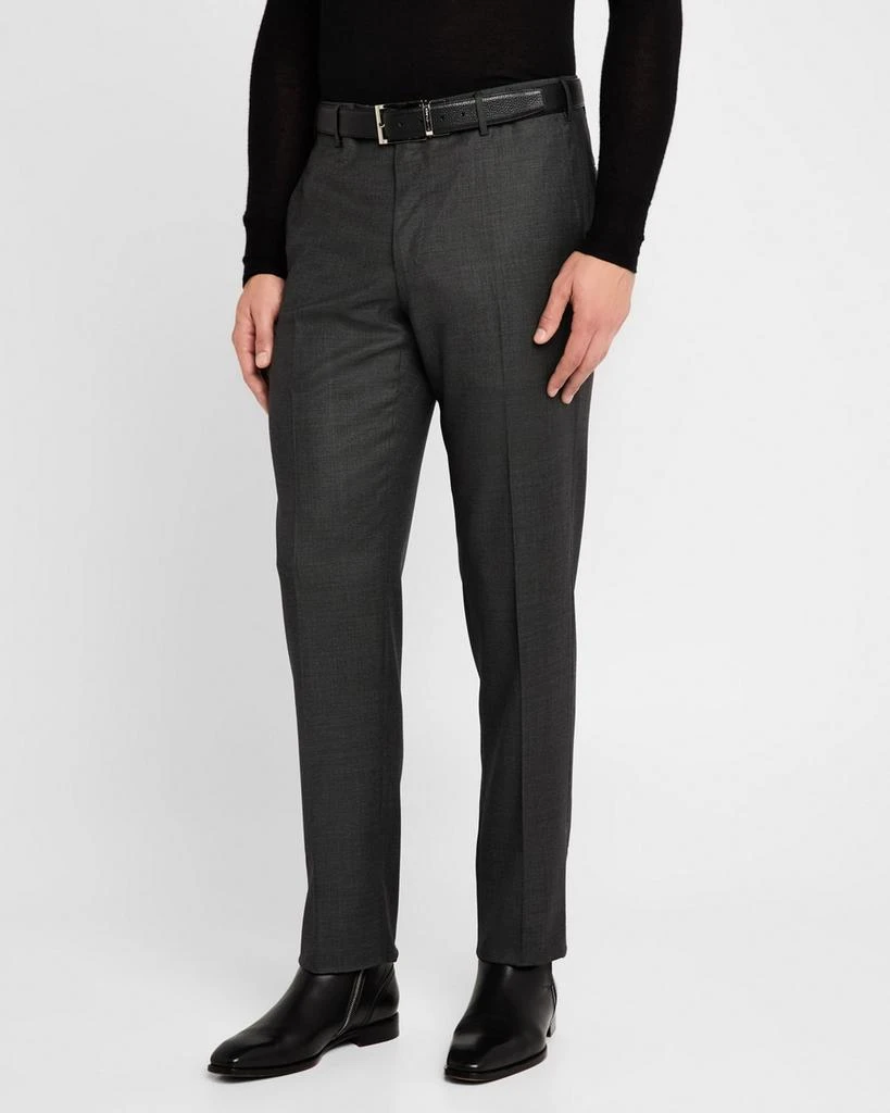 Zanella Men's Parker Wool Nailhead Trousers 4