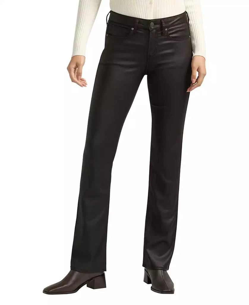 Silver Jeans Co. Women's Suki Mid Rise Curvy Fit Slim Bootcut Pants 1