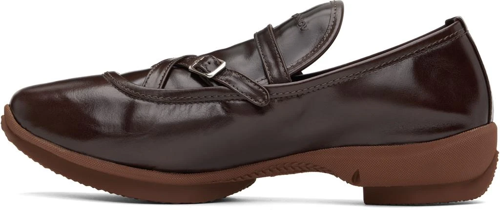 Kiko Kostadinov Brown Sonia Buckled Loafers 3