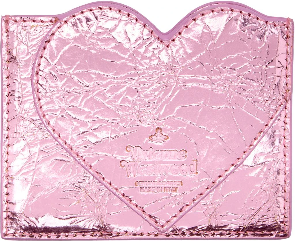 Vivienne Westwood Pink Heart Card Holder 2