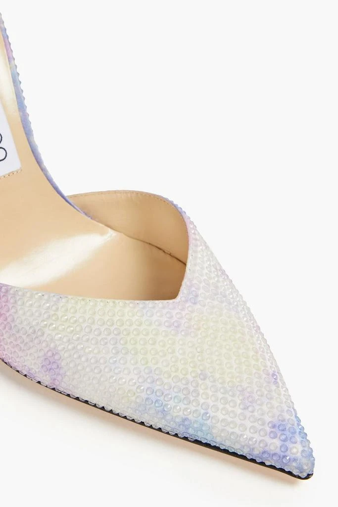 Jimmy Choo Saeda 100 embellished satin pumps 4