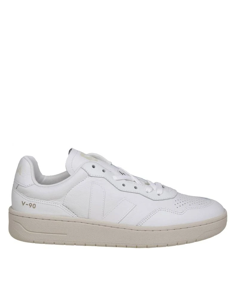 Veja V 90 Sneakers In White Leather 1