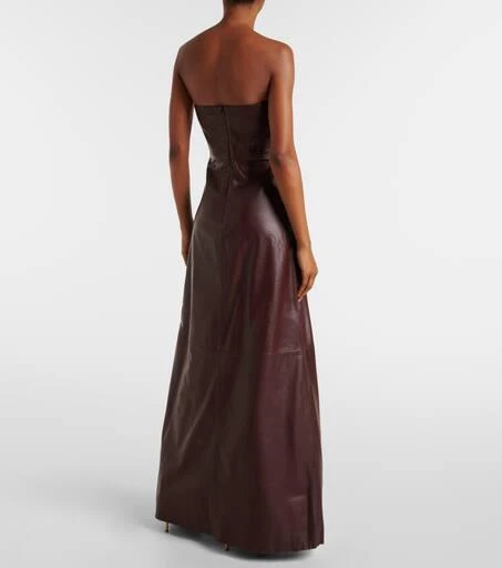 DODO BAR OR Leather midi dress 3
