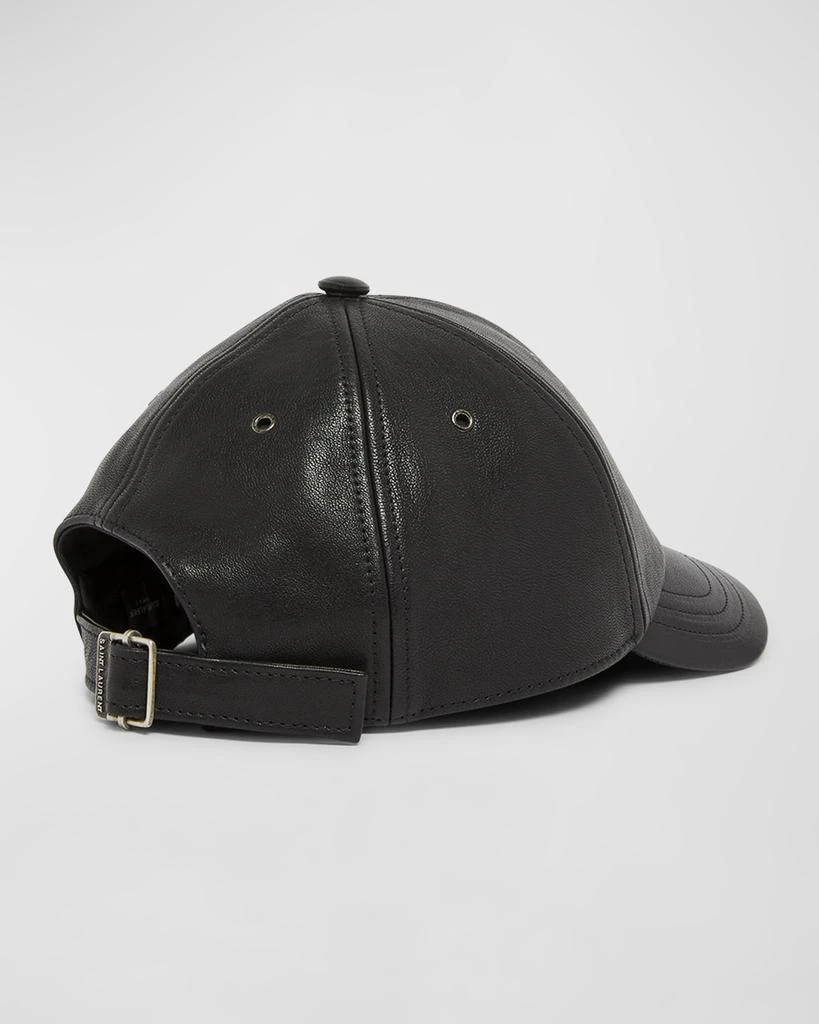 Yves Saint Laurent Patent Leather Baseball Hat 2