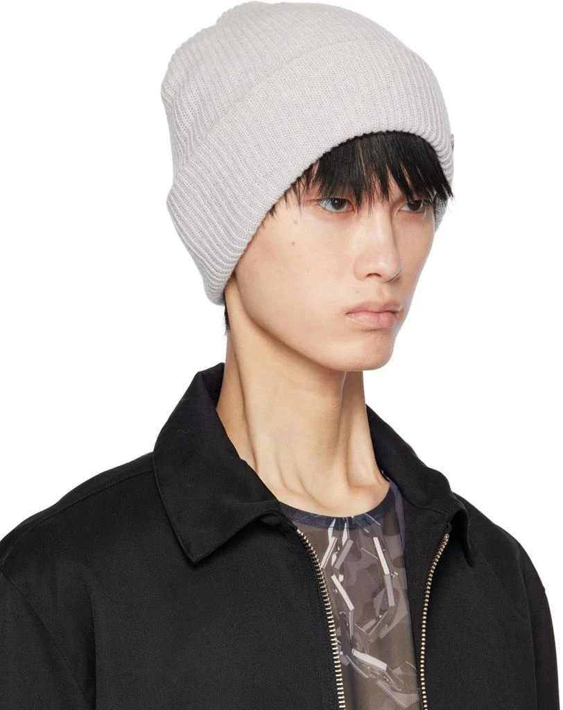 Han Kjobenhavn Gray Metal Logo Han Beanie 2