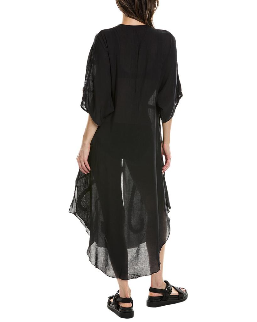 Vix Swimwear Solid Braid Detail Long Caftan