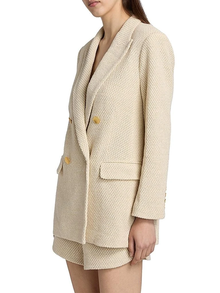 L'Agence Riva Tweed Double-Breasted Blazer 4