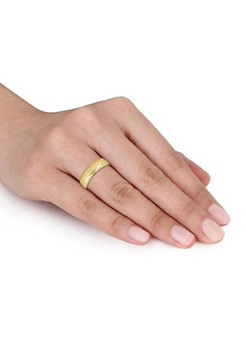 Belk & Co. Co. Mens Wedding Band In 10K Yellow Gold