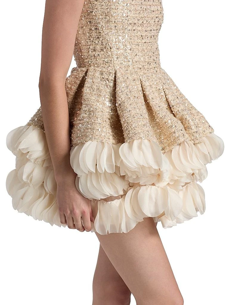 BRONX AND BANCO Catalina Sequined Ruffle Minidress 6