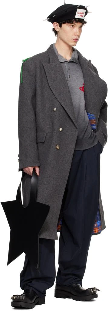 Charles Jeffrey Loverboy Gray Tailored Coat 4