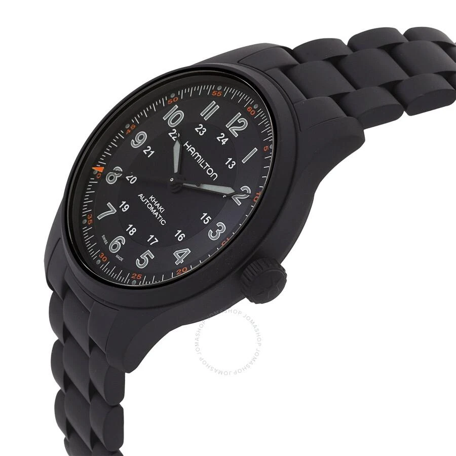 Hamilton Khaki Field Titanium Automatic Black Dial Men's Watch H70665130 2