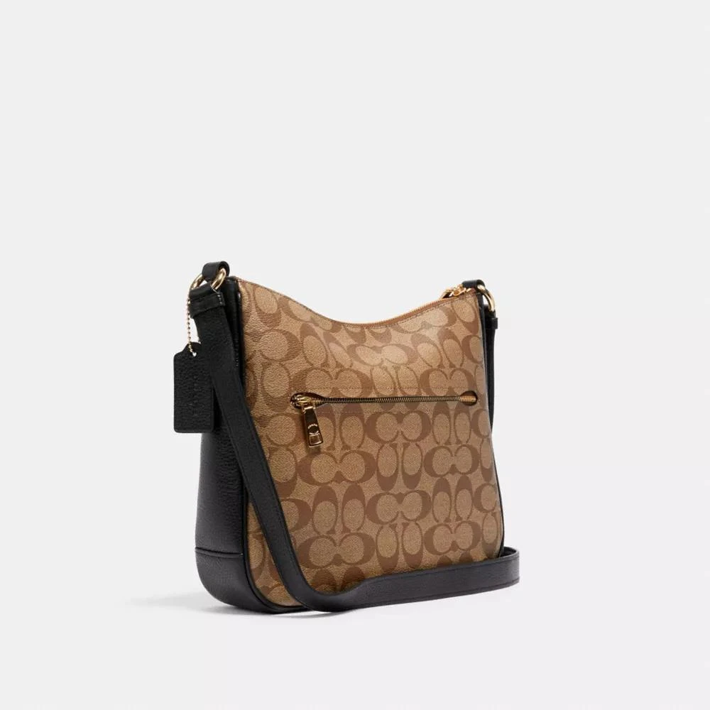 Coach Ellie File Bag In Signature Canvas 2