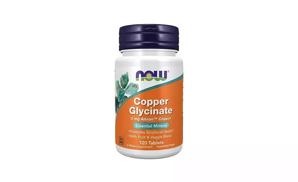 Now Foods Copper Glycinate ,3 Mg ,120 tabs