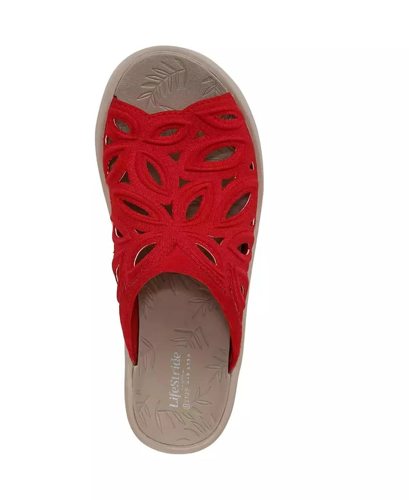 LifeStride Women's Susie Washable Slide Wedge Sandals 4